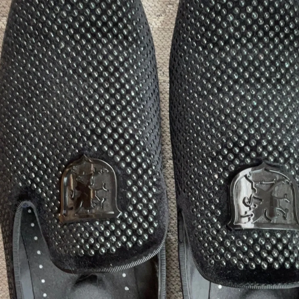 Stacy Adams Black textured Men's Loafers - Picture 2 of 4